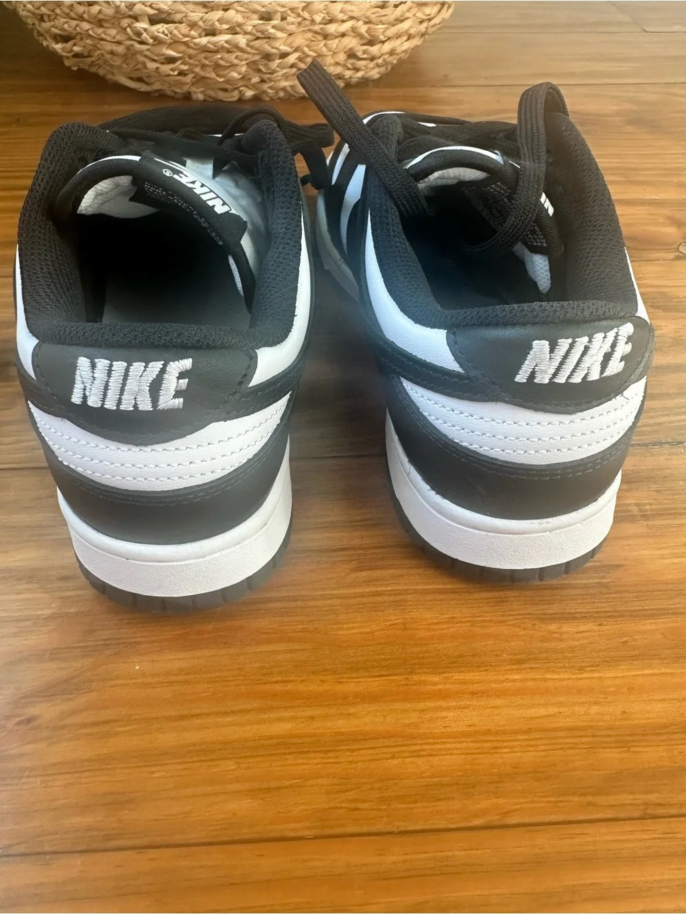 Nike Women’s Black and White Nike Low-Top panda Sneakers